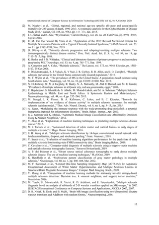 MACHINE LEARNING IN EARLY GENETIC DETECTION OF MULTIPLE SCLEROSIS ...