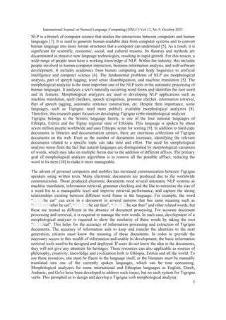 DESIGN AND DEVELOPMENT OF MORPHOLOGICAL ANALYZER FOR TIGRIGNA VERBS ...