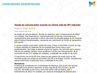 CONSUMISMO DESENFREADO
 