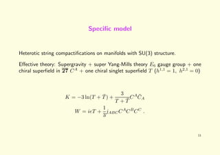 A. Micu: String Dualities and Manifolds with SU(3) Structure