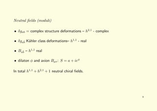 A. Micu: String Dualities and Manifolds with SU(3) Structure