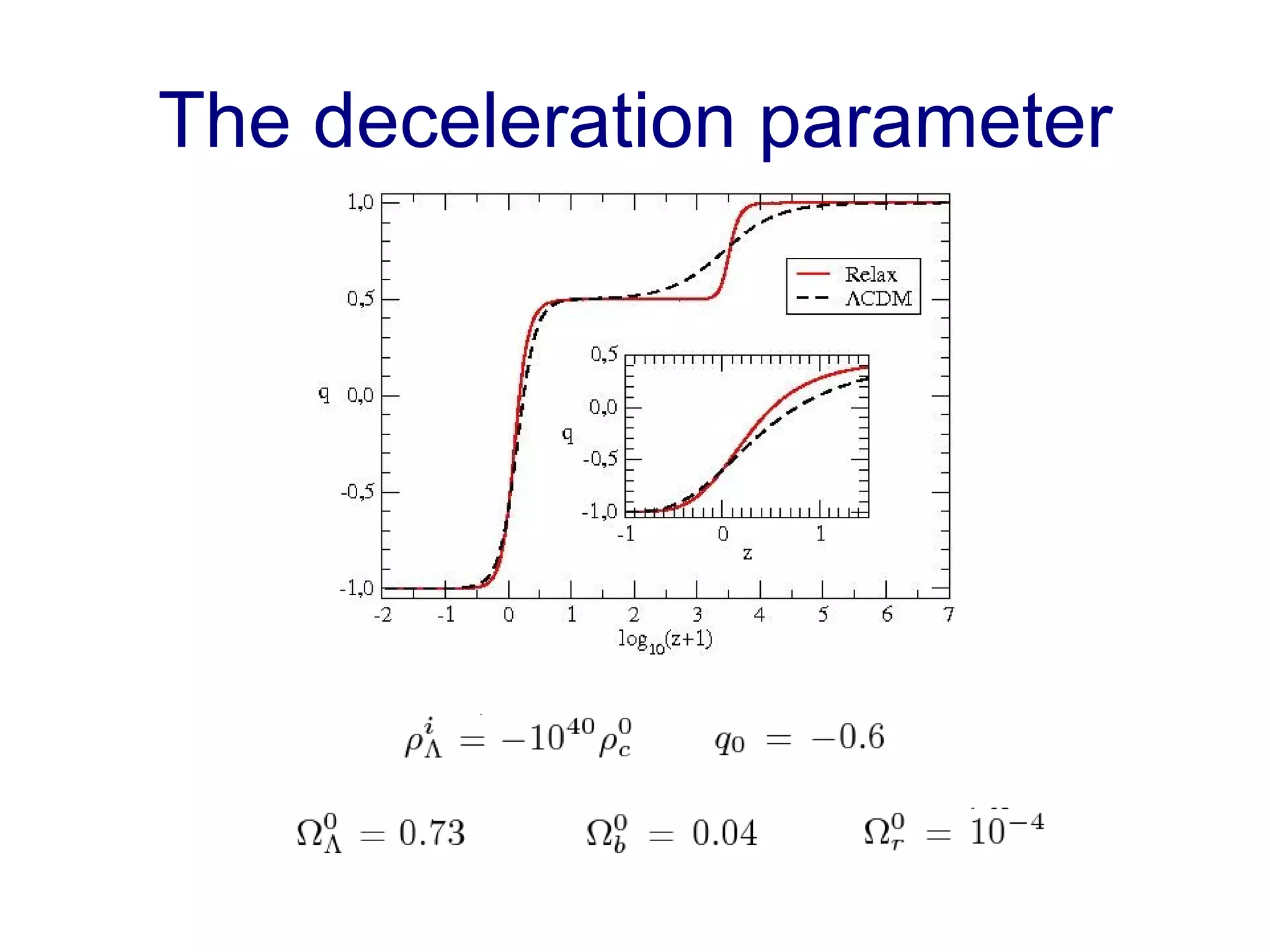The deceleration parameter 