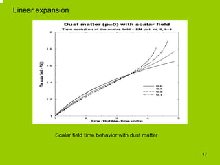 Linear expansion




            Scalar field time behavior with dust matter


                                           ...
