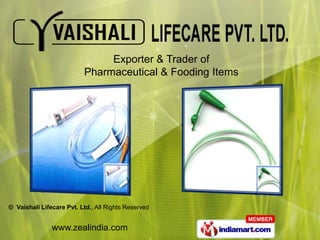Exporter & Trader of Pharmaceutical & Fooding Items 
