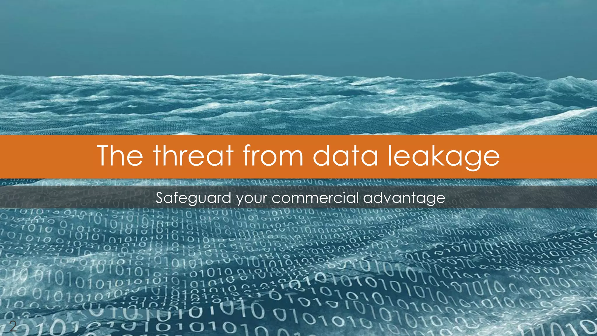 22 
The threat from data leakage 
22 
Safeguard your commercial advantage  