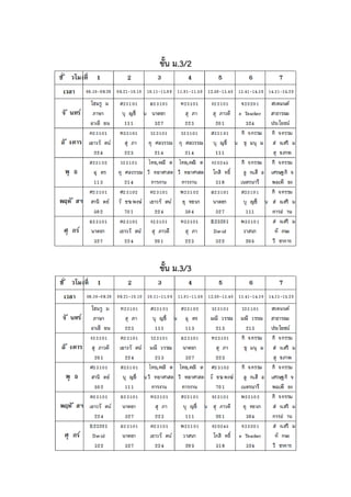 ชั้น ม.3/2
ชั้น ม.3/3
 