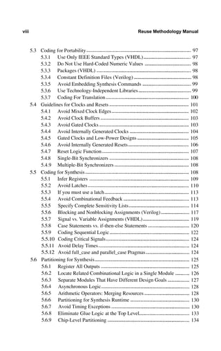 Reuse Methodology Manual For Systemonachip Designs 3rd Michael Keating ...