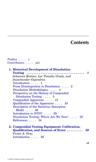 Pharmaceutical Dissolution Testing 1st Edition Jennifer J Dressman | PDF