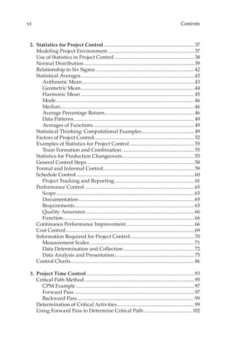 Statistical Techniques For Project Control Tina Badiru And Adedeji B ...