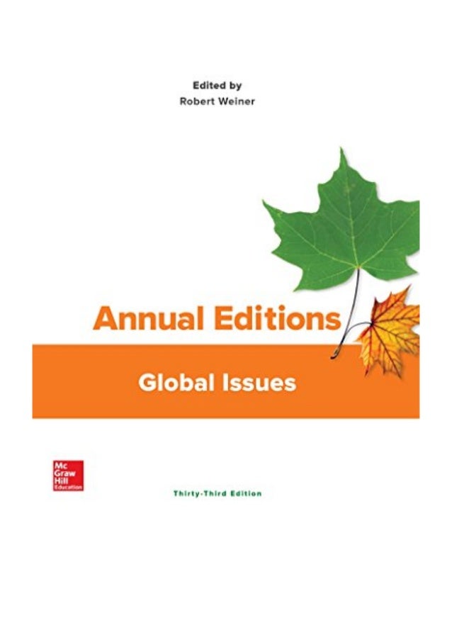 (2017) Annual Editions (PDF) Global Issues by Robert Weiner Graduate