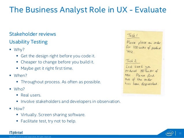 What does UX mean to the BA community?