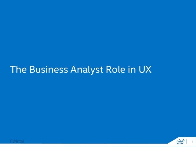 What does UX mean to the BA community?