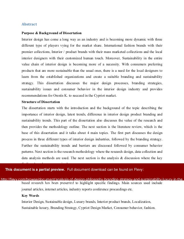 Phd thesis interior design