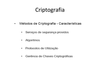 Criptografia 
 
