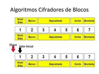 Algoritmos Cifradores de Blocos 
 