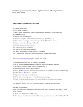 Sars Interview Questions Example General Tips to Overcome an Interview | PDF