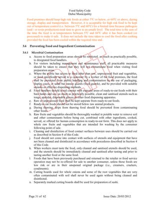 FOOD SAFETY STANDARDS Mar 2012 | PDF
