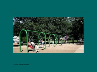 Playground Use Zones (continued)
© 2009 Human Kinetics
 