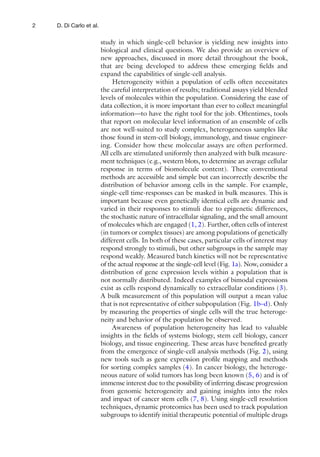 Singlecell Analysis Methods And Protocols 1st Edition Dino Di Carlo | PDF