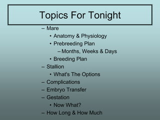 Equine Reproductive Techniques | PPTX