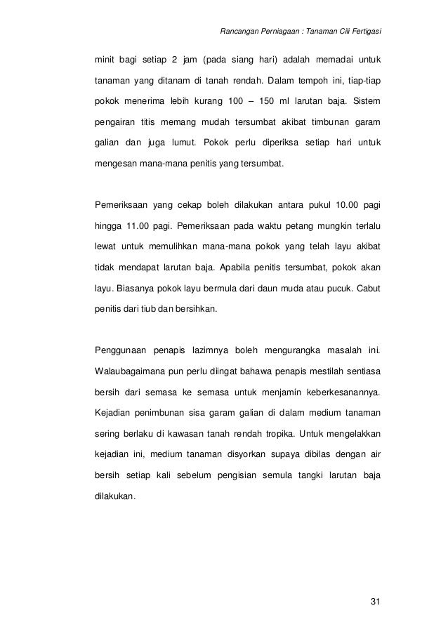 12631262 Contoh Kertas Kerja Rancangan Perniagaan Projek Tanaman Cili
