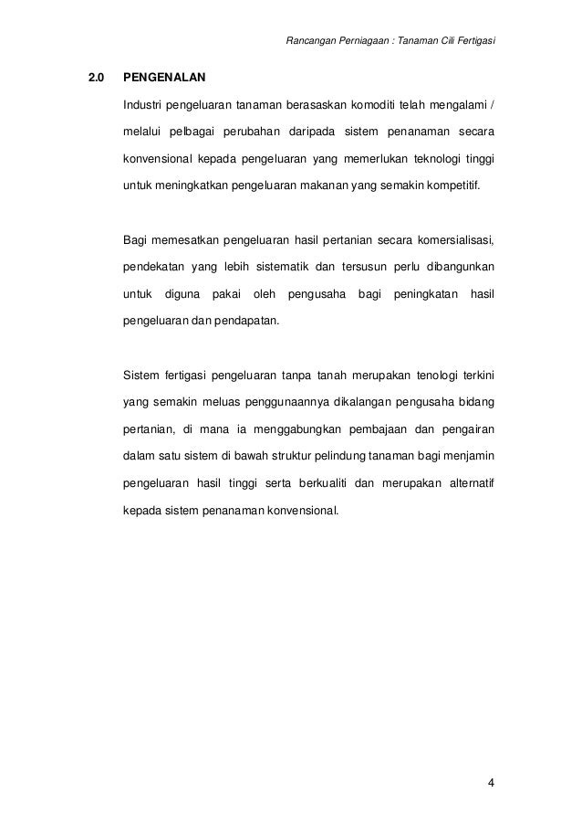 Contoh Kertas Kerja Untuk Pinjaman Tekun - Contoh Now