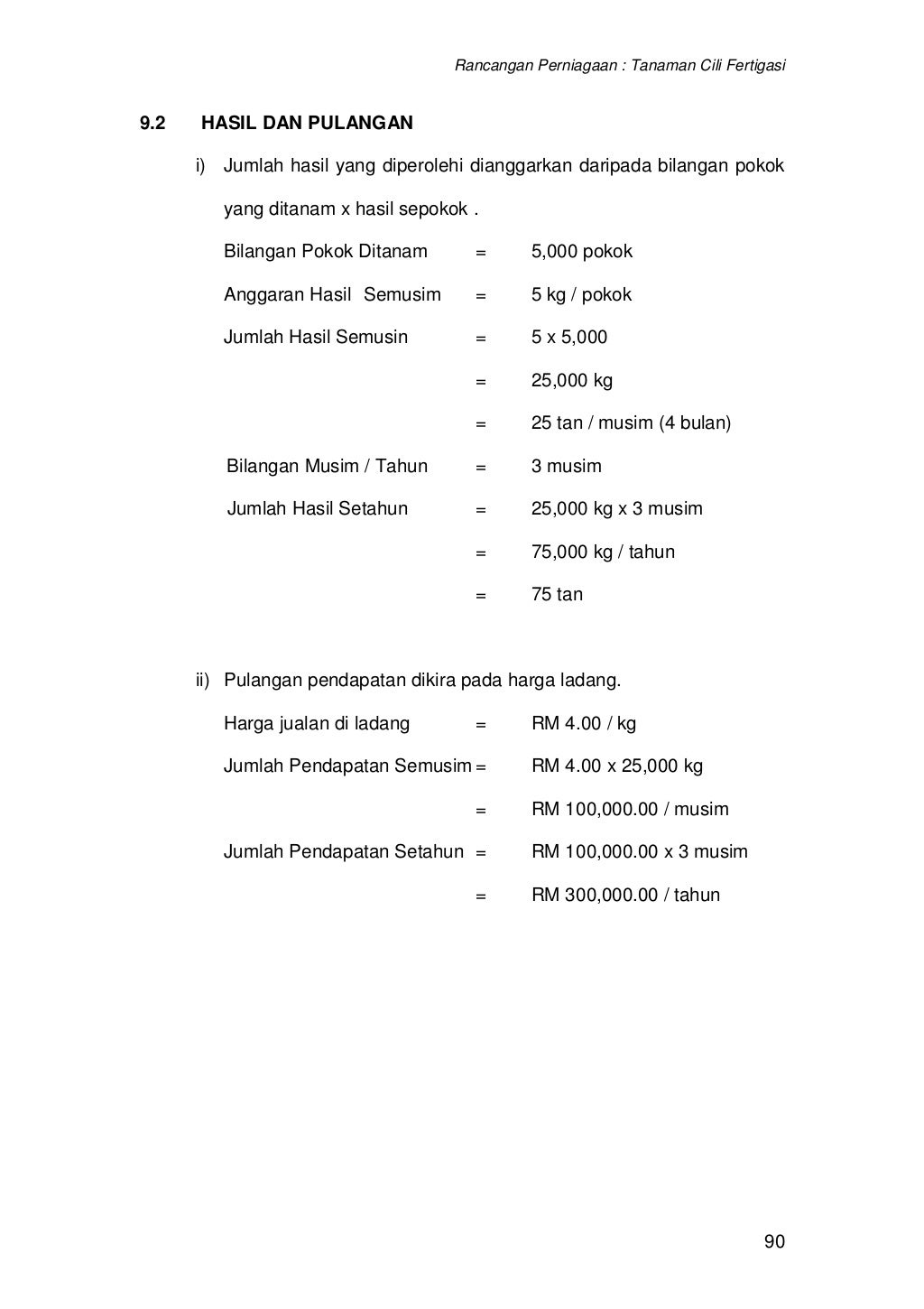 contoh kertas kerja rancangan perniagaan tanaman contoh kertas kerja rancangan perniagaan tanaman