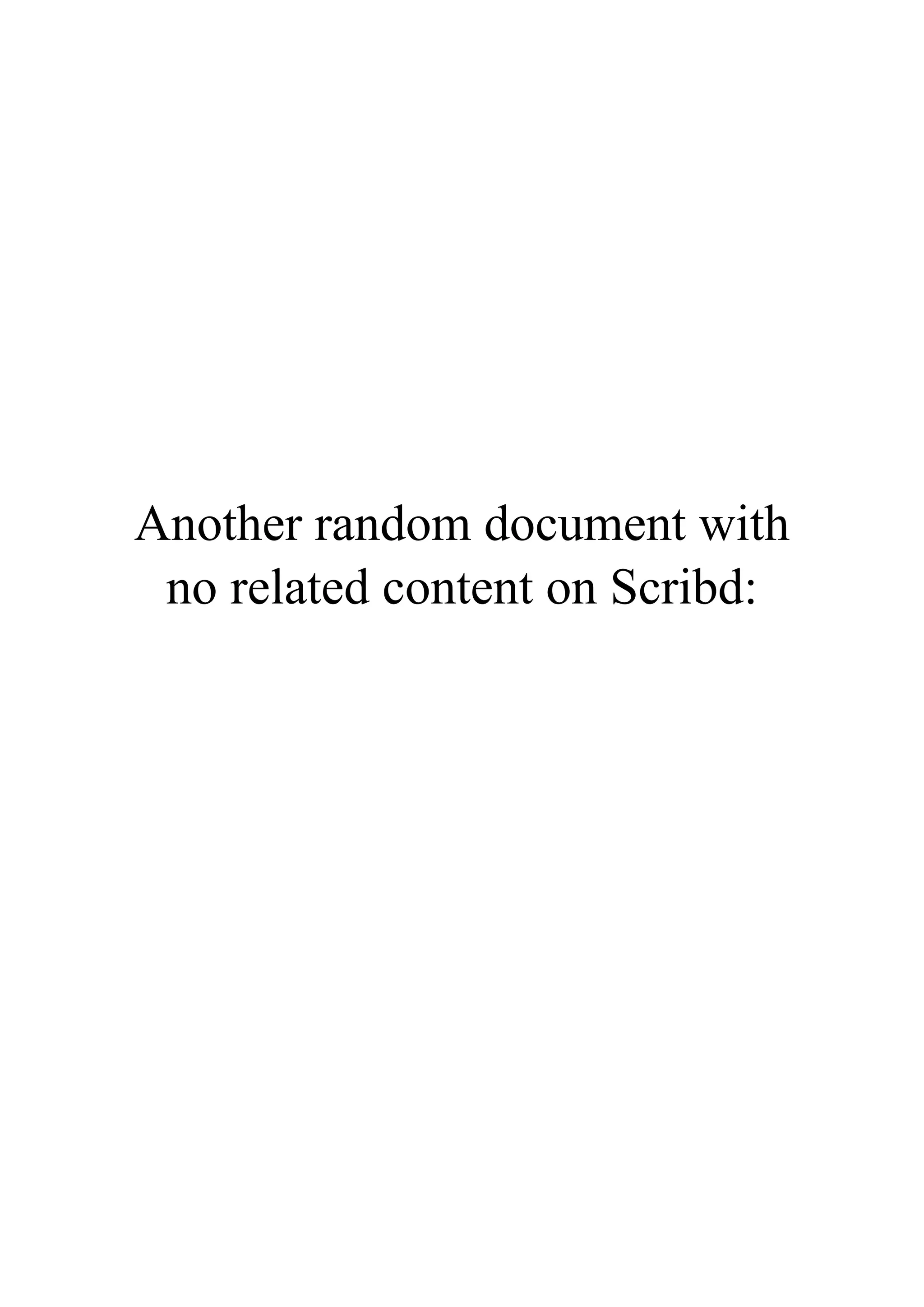 Another random document with no related content on Scribd: 