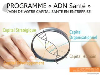 Allianses Santé_Programme ADN Santé en entreprise_VF