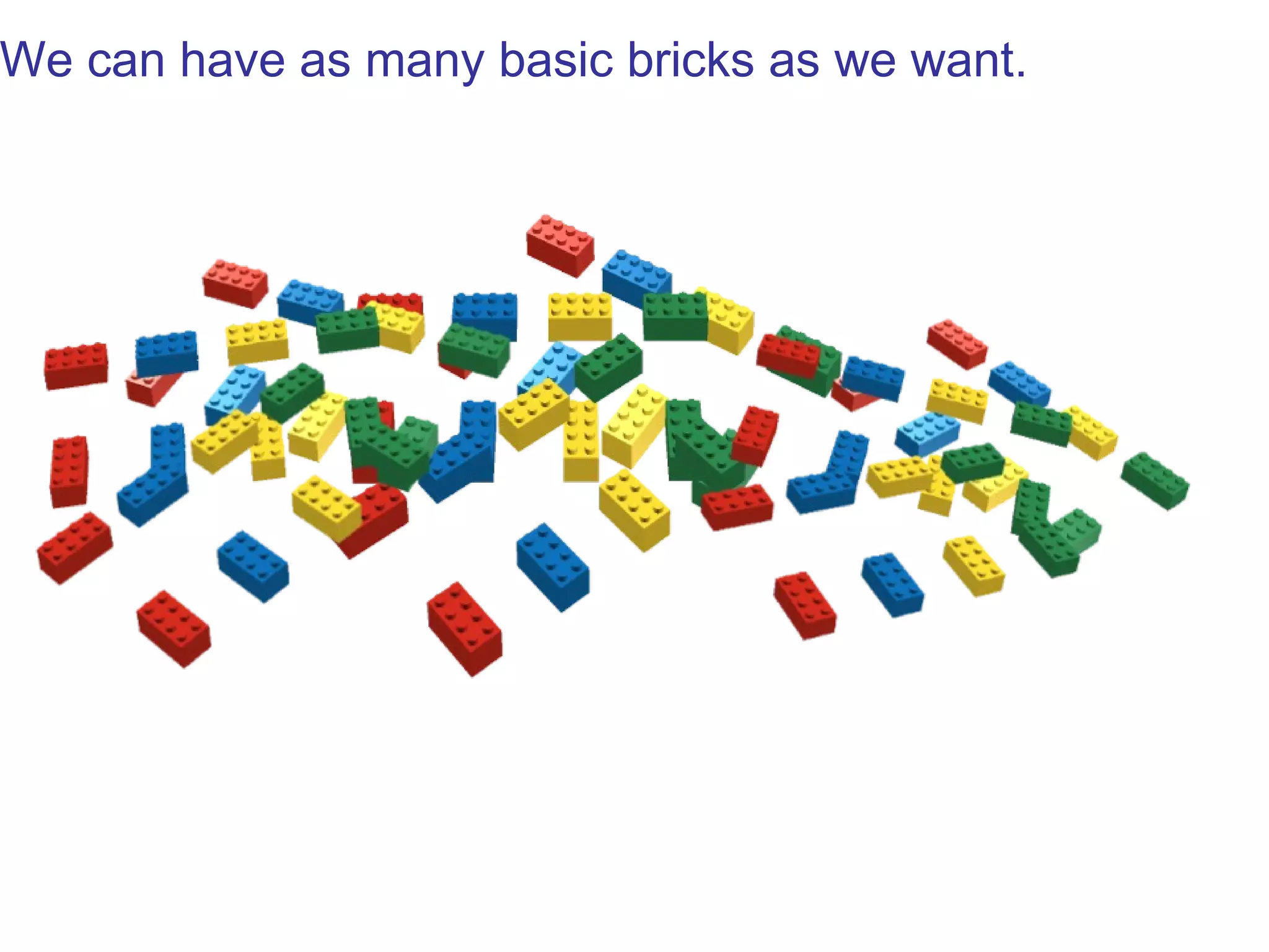 We can have as many basic bricks as we want.
 
