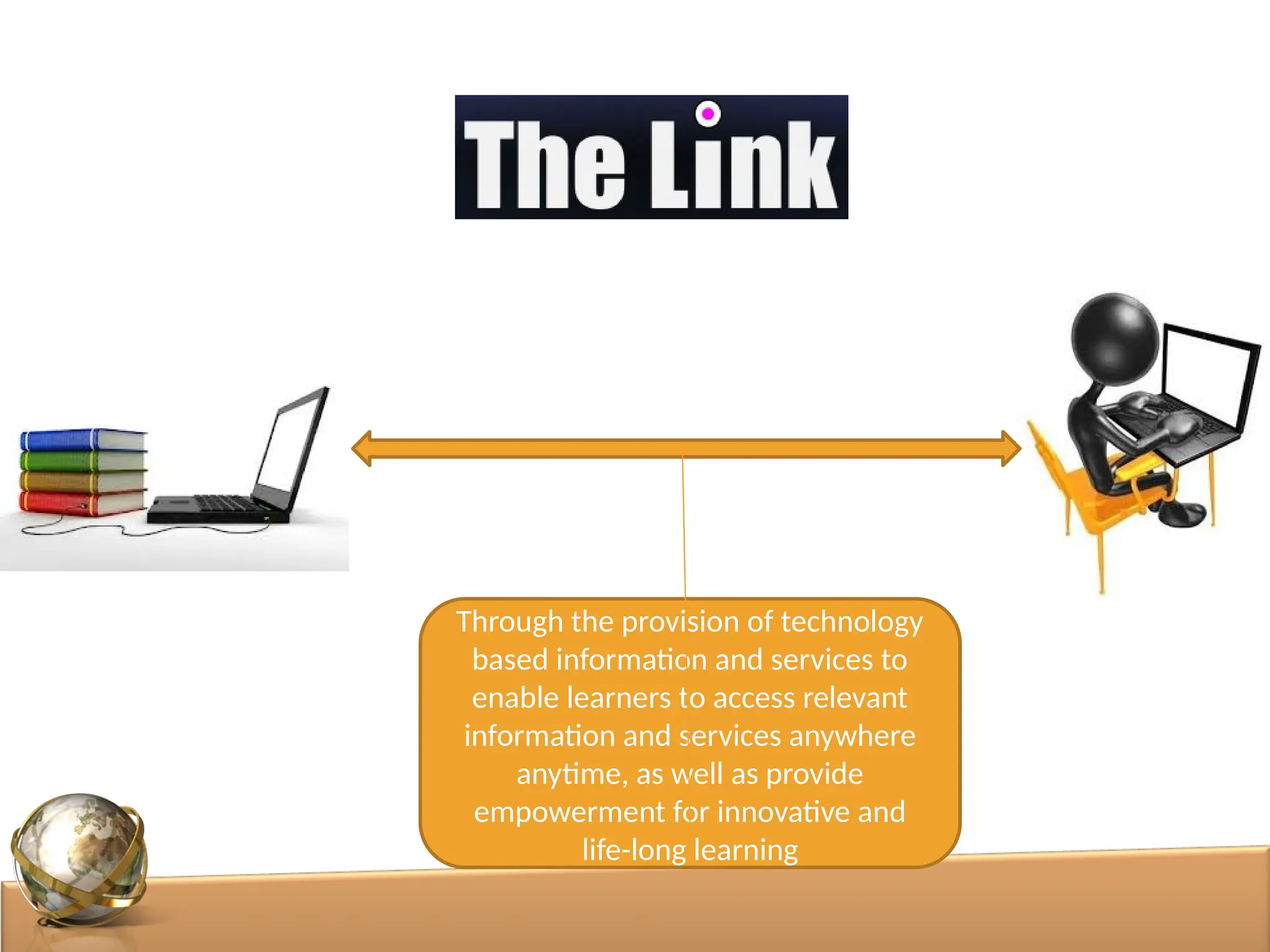 Through the provision of technology
based information and services to
enable learners to access relevant
information and services anywhere
anytime, as well as provide
empowerment for innovative and
life-long learning
 