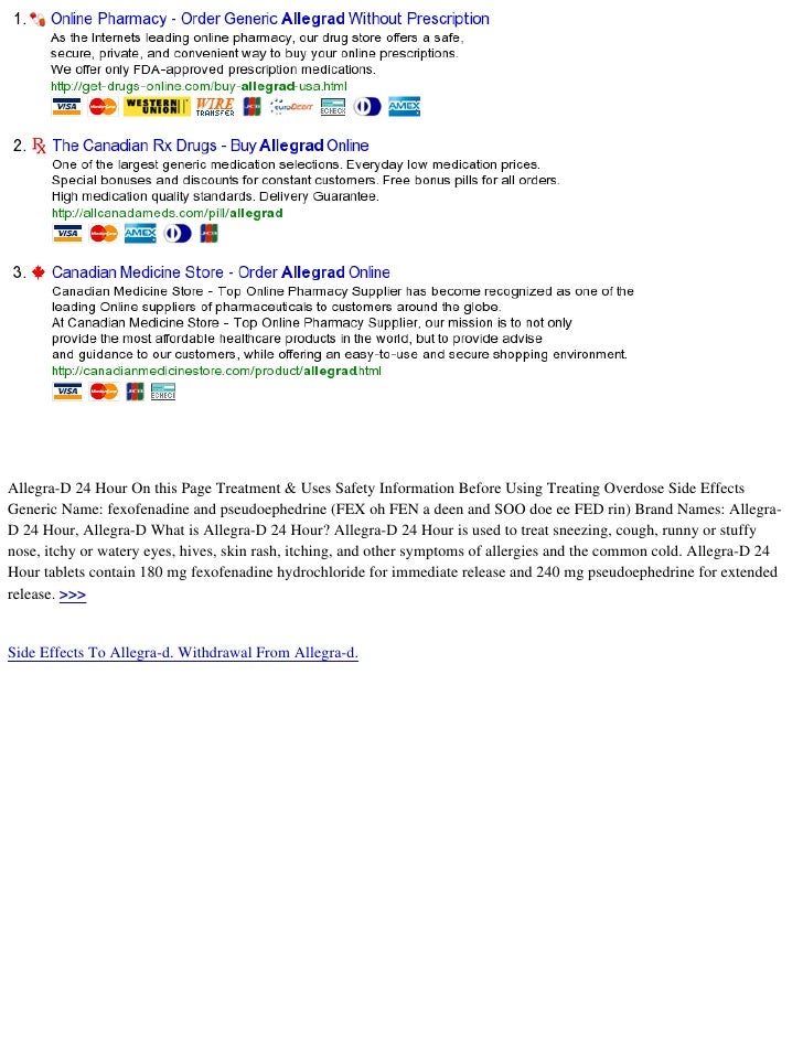 Allegra D Online