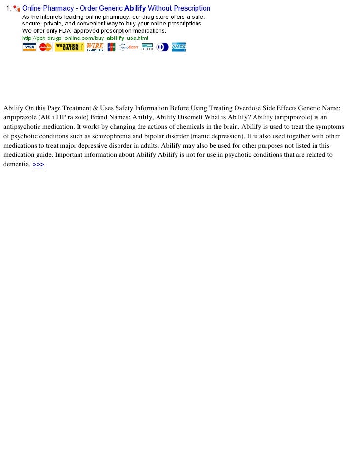 Abilify Coupon Abilify Home Page 