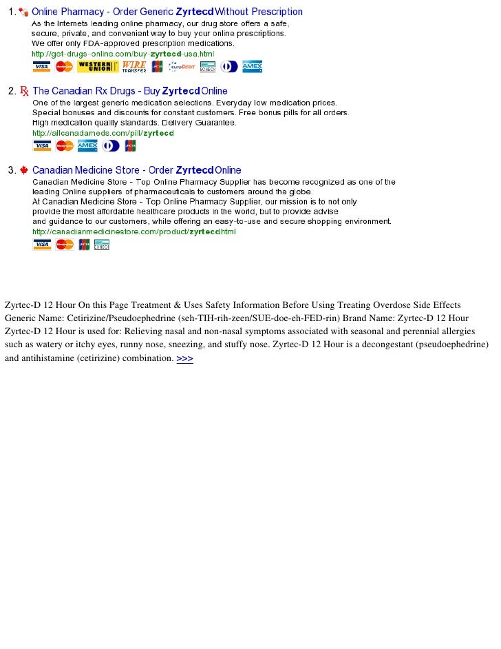 Zyrtec order