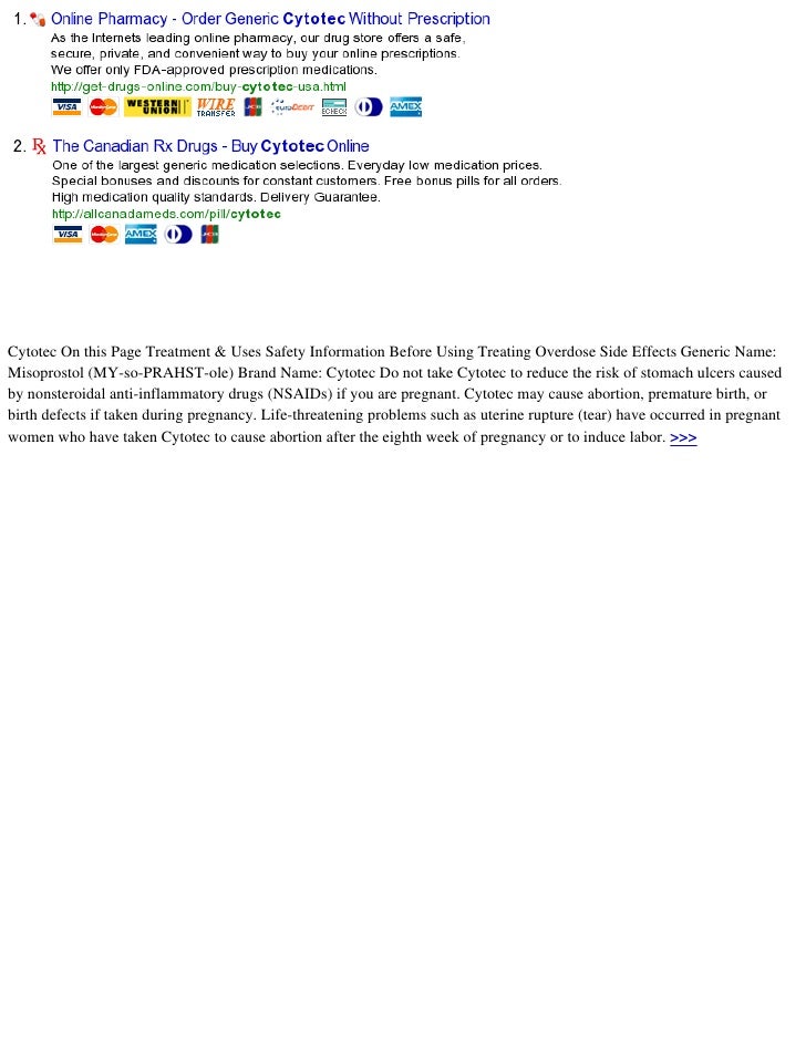 cost cytotec generic