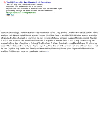 Edluar Zolpidem Overseas. Zolpidem Sublingual. | PDF