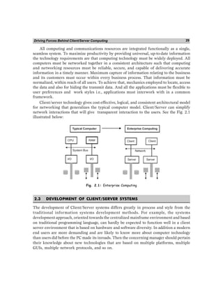 An Introduction To Client Server Computing Yadav Subhash Chandra | PDF