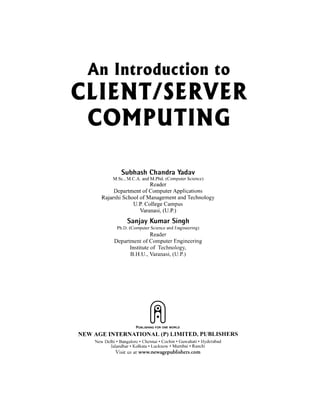 An Introduction To Client Server Computing Yadav Subhash Chandra | PDF