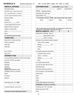 Personal Data 2007 Tax Year