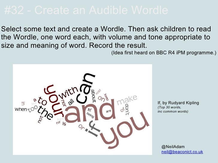 52 Interesting Ways to use Wordle in the Classroom