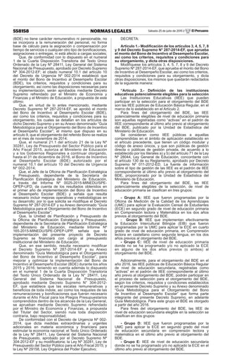 Decreto Supremo N° 203-2015-EF que modifica el DS.287-2014-EF que ...