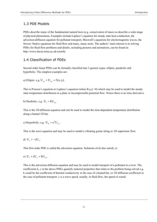 Introductory Finite Difference Methods For Pdes D M Causon | PDF
