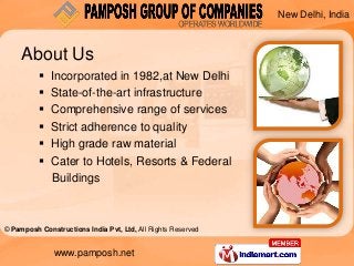 New Delhi, India



     About Us
             Incorporated in 1982,at New Delhi
             State-of-the-art infrastru...