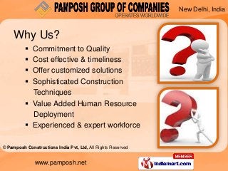 New Delhi, India



     Why Us?
           Commitment to Quality
           Cost effective & timeliness
           Off...