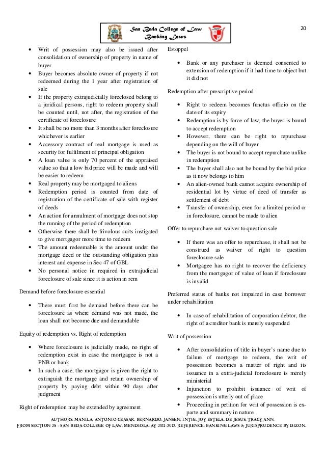 57205524 banking laws reviewer View notes - 57205524-banking-laws-reviewer from law 101 at university of perpetual help system dalta - las piñas c ã . 57205524 banking laws reviewer View notes - 57205524-banking-laws-reviewer from law 101 at university of perpetual help system dalta - las piñas c ã .