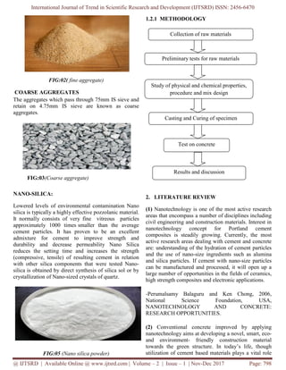 Experimental Study on Partial Replacement of Cement with Nano Silica in ...