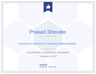 Growing Your Business on Facebook (Getting Started)
November 9, 2017
Prasad Shevate
 