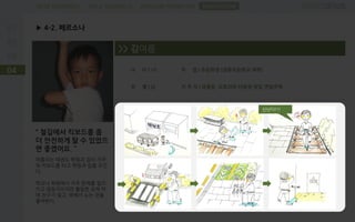 PROBLEM DEFINITIONFIELD RESEARCHDESK RESEARCH
▶ 4-2. 페르소나
04
SUGGESTION
“ 철길에서 킥보드를 좀
더 안전하게 탈 수 있었으
면 좋겠어요. ”
여름이는 태권도 학원과 집이 가까
워 킥보드를 타고 학원과 집을 오간
다.
학교나 학원에서 자주 문제를 일으
키고 덜렁거리지만 활달한 성격 덕
에 친구가 많고, 밖에서 노는 것을
좋아한다.
>> 김여름
나 이 | 10
성 별 | 남
직 업 | 초등학생 (공릉초등학교 재학)
거 주 지 | 공릉동, 도토리와 다람쥐 뒷길 연립주택
신난다!!!
 