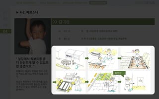 PROBLEM DEFINITIONFIELD RESEARCHDESK RESEARCH
▶ 4-2. 페르소나
04
SUGGESTION
“ 철길에서 킥보드를 좀
더 안전하게 탈 수 있었으
면 좋겠어요. ”
여름이는 태권도 학원과 집이 가까
워 킥보드를 타고 학원과 집을 오간
다.
학교나 학원에서 자주 문제를 일으
키고 덜렁거리지만 활달한 성격 덕
에 친구가 많고, 밖에서 노는 것을
좋아한다.
>> 김여름
나 이 | 10
성 별 | 남
직 업 | 초등학생 (공릉초등학교 재학)
거 주 지 | 공릉동, 도토리와 다람쥐 뒷길 연립주택
집이다!
 