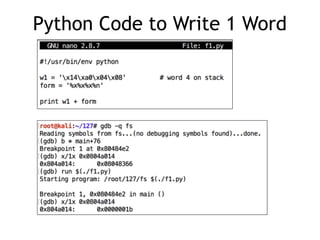 Python Code to Write 1 Word
 